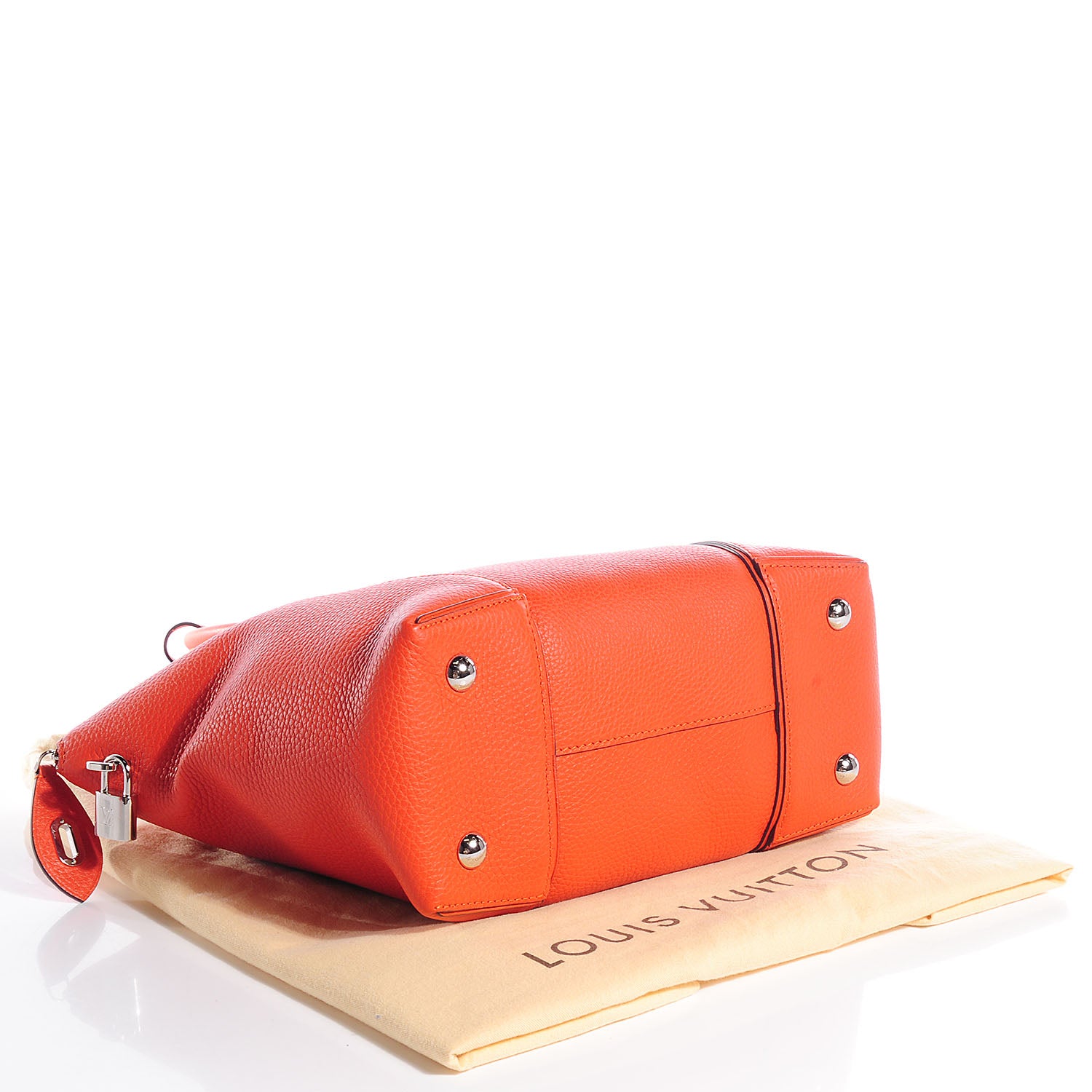 Louis Vuitton Cuir Taurillon Soft Lockit PM Clementine 4 of 8