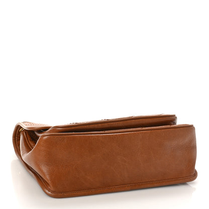Saint Laurent Crinkled Calfskin Matelasse Monogram Medium Niki Chain Satchel Caramel 4 of 9