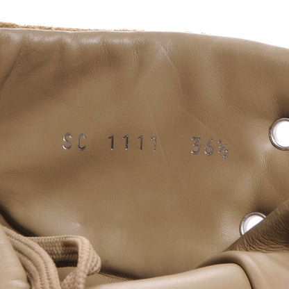 Louis Vuitton Suede Batignolles Wedges 36.5 Beige 6 of 6