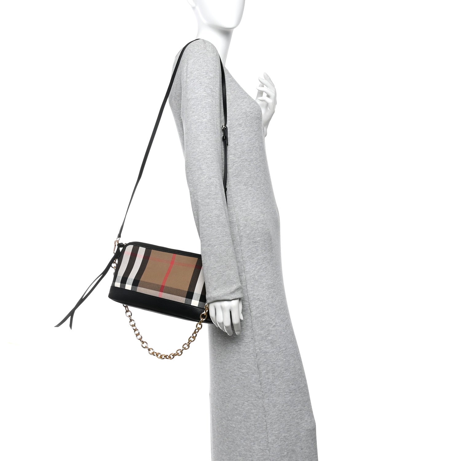 Burberry Derby House Check Abingdon Convertible Clutch Black 2 of 11