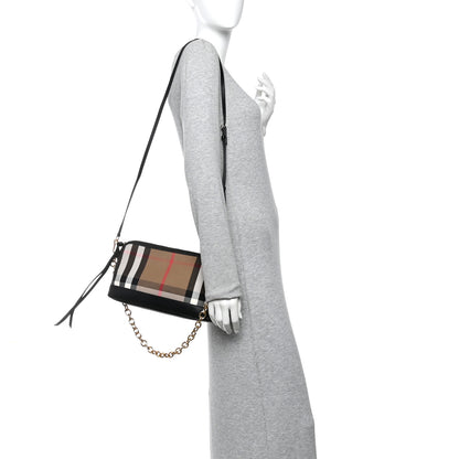 Burberry Derby House Check Abingdon Convertible Clutch Black 2 of 11