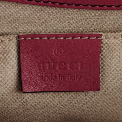 Gucci Guccissima Medium Emily Chain Shoulder Bag Dark Pink 5 of 7