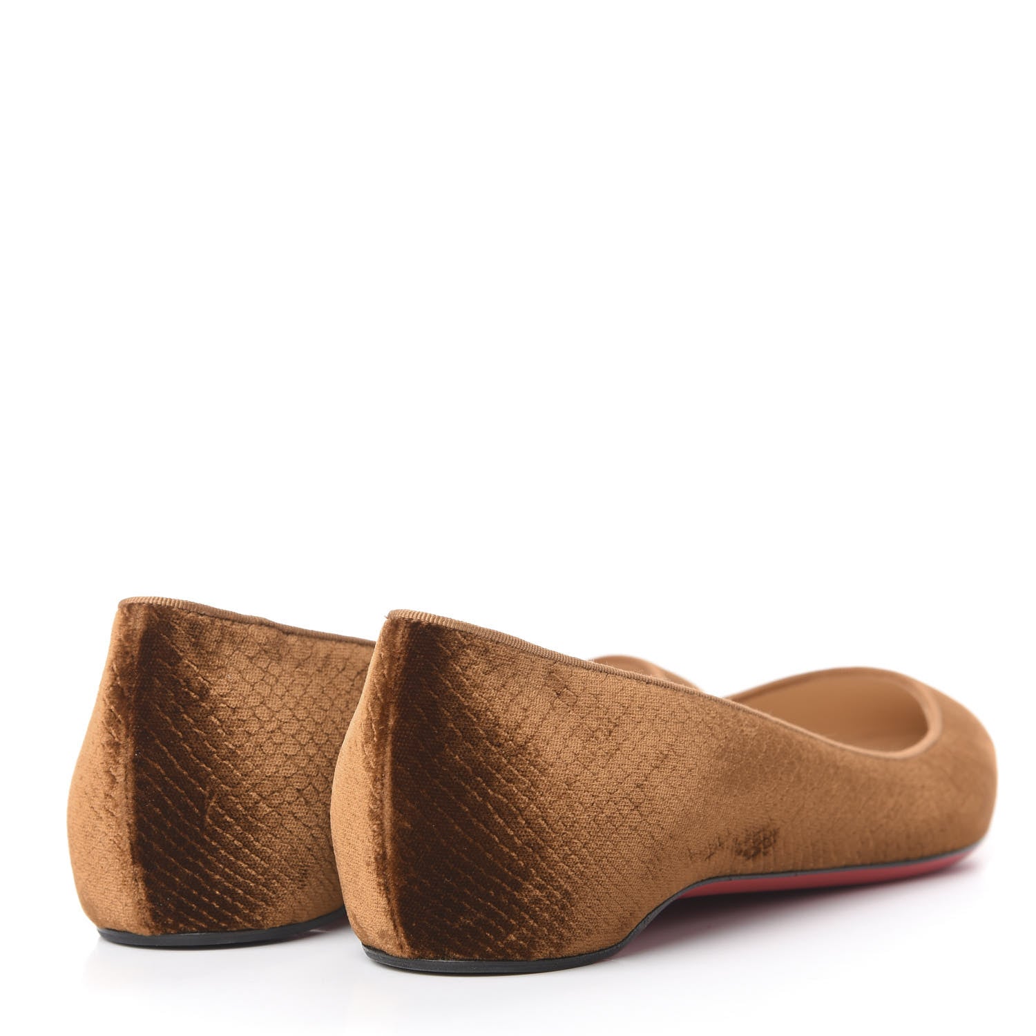 Christian Louboutin Velvet Quilted Pigalle Follies Flats 39 Brown 4 of 9