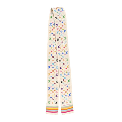 Louis Vuitton Silk Monogram Multicolor Bandeau White 2 of 4