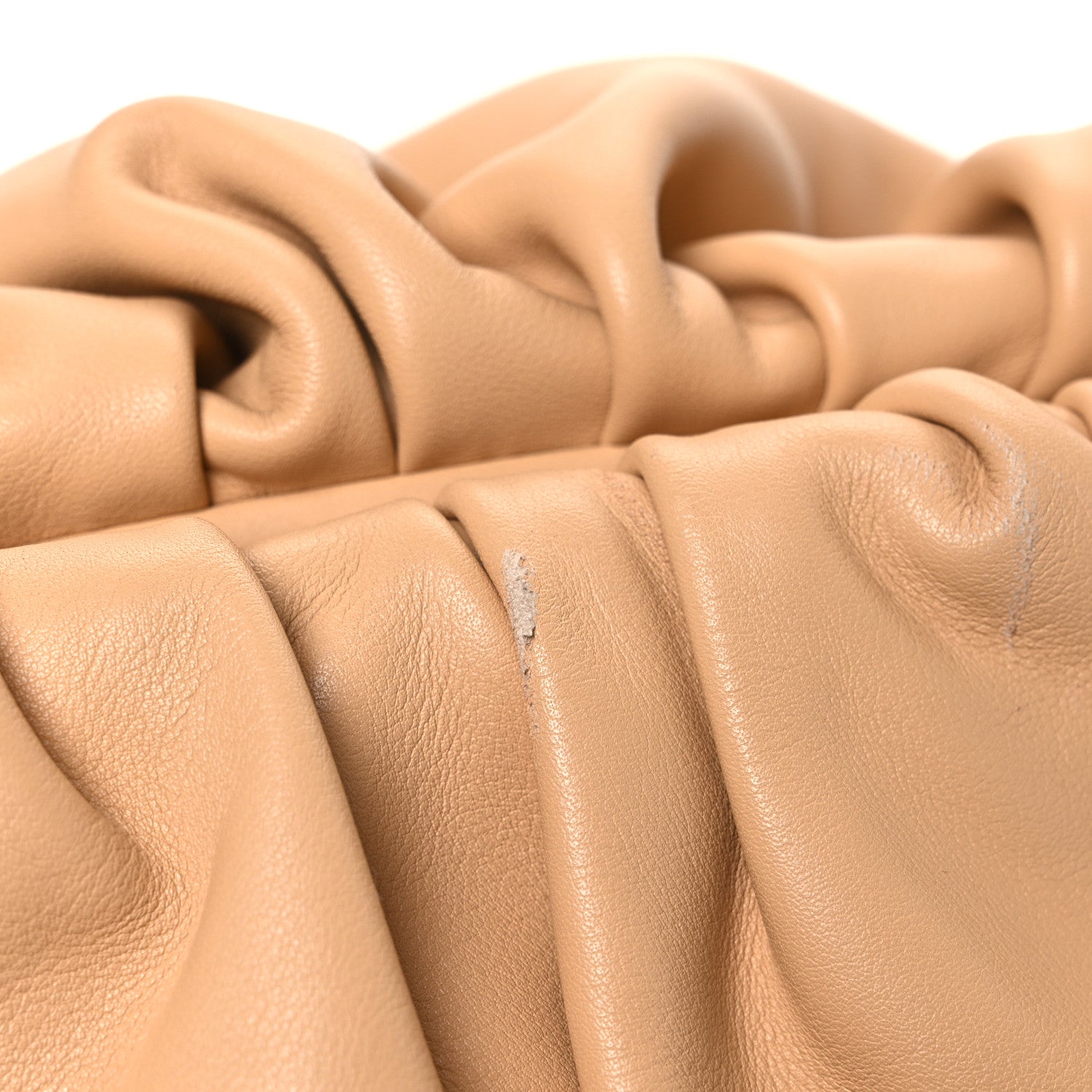Bottega Veneta Smooth Butter Calf The Pouch Oversized Clutch Almond 12 of 12