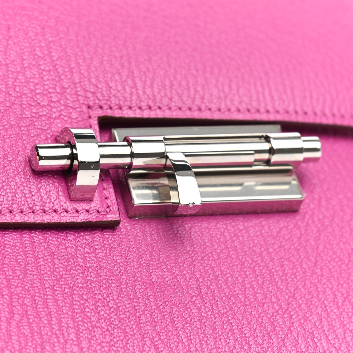 Hermes Chevre Mysore Verrou Clutch Magnolia 10 of 11