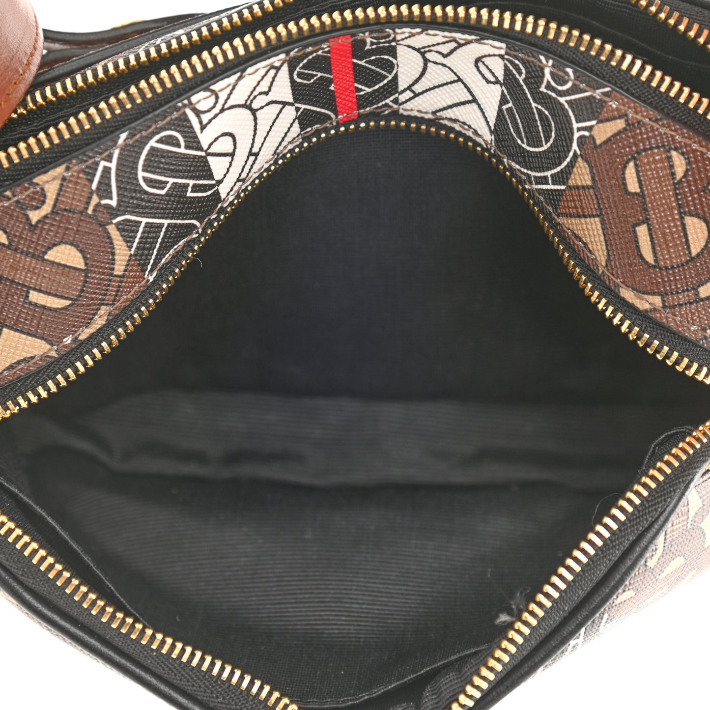 E-Canvas Monogram Stripe Micro Camera Bag Bridle Brown