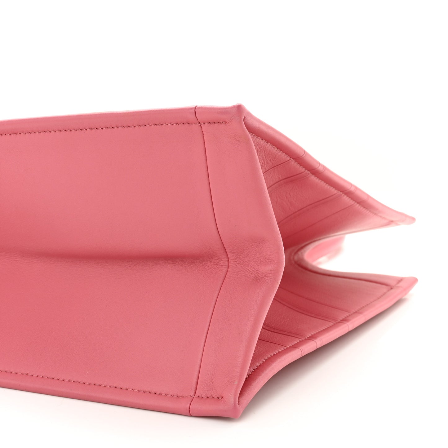 Calfskin Embossed Medium Book Tote Pink