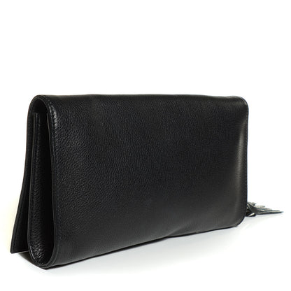 Gucci Pebbled Calfskin Medium Soho Clutch Black 3 of 8