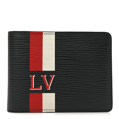 Louis Vuitton Epi Multiple Wallet Navy Red White 1 of 7