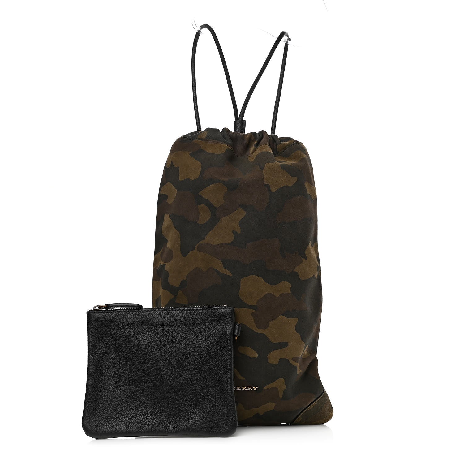 Burberry Calfskin Suede Camouflage Drawstring Baby Duffle Multicolor 1 of 11