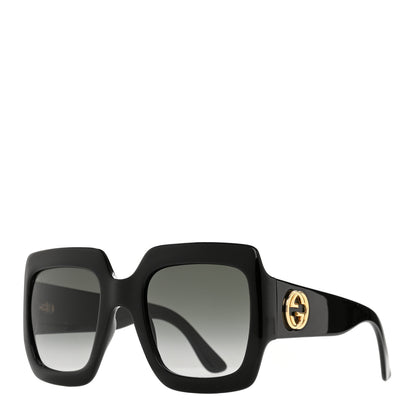 Gucci Acetate Square Frame Sunglasses GG0053S Black 1 of 6
