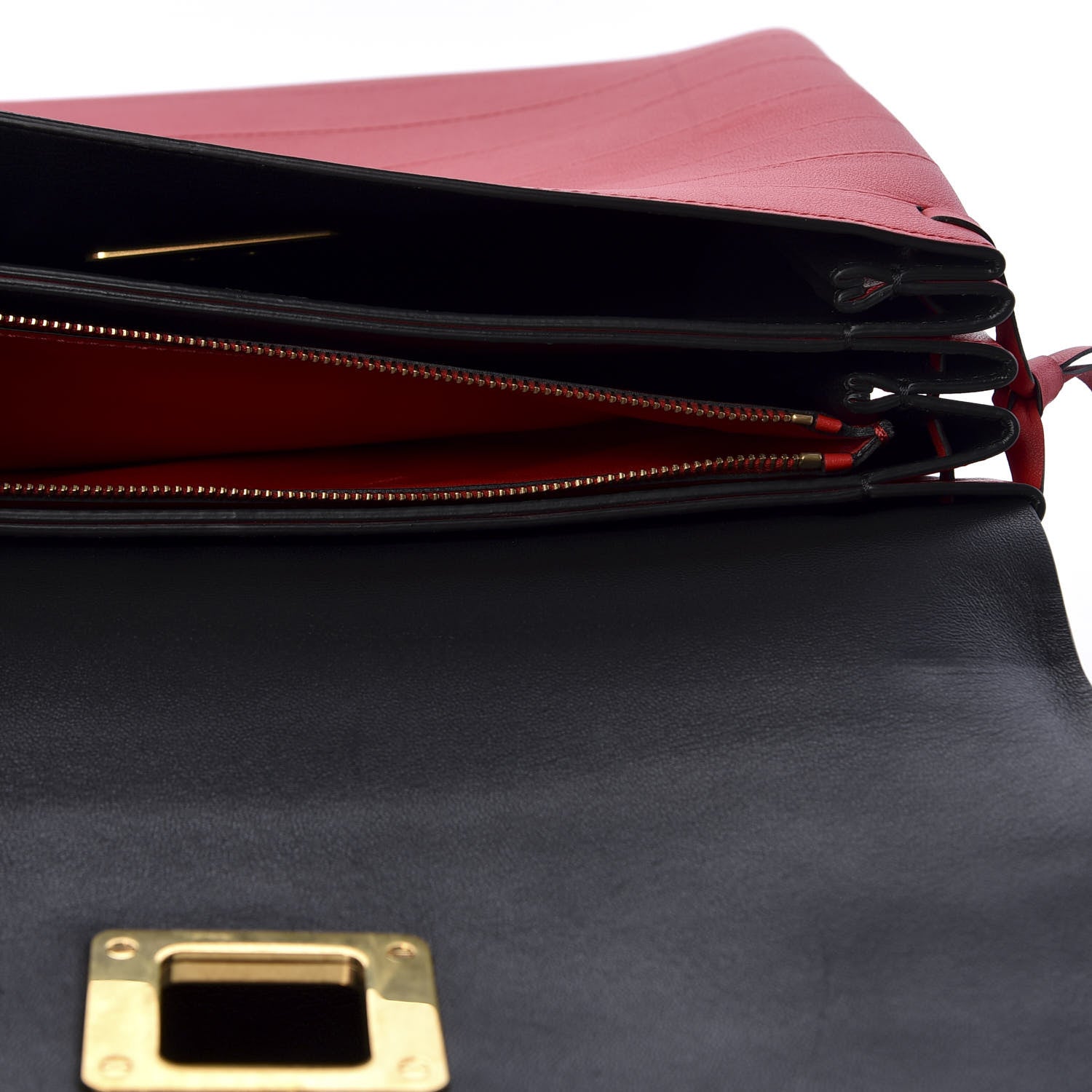 Valentino Garavani Calfskin Medium VRing Shoulder Bag Rouge Pur 4 of 8