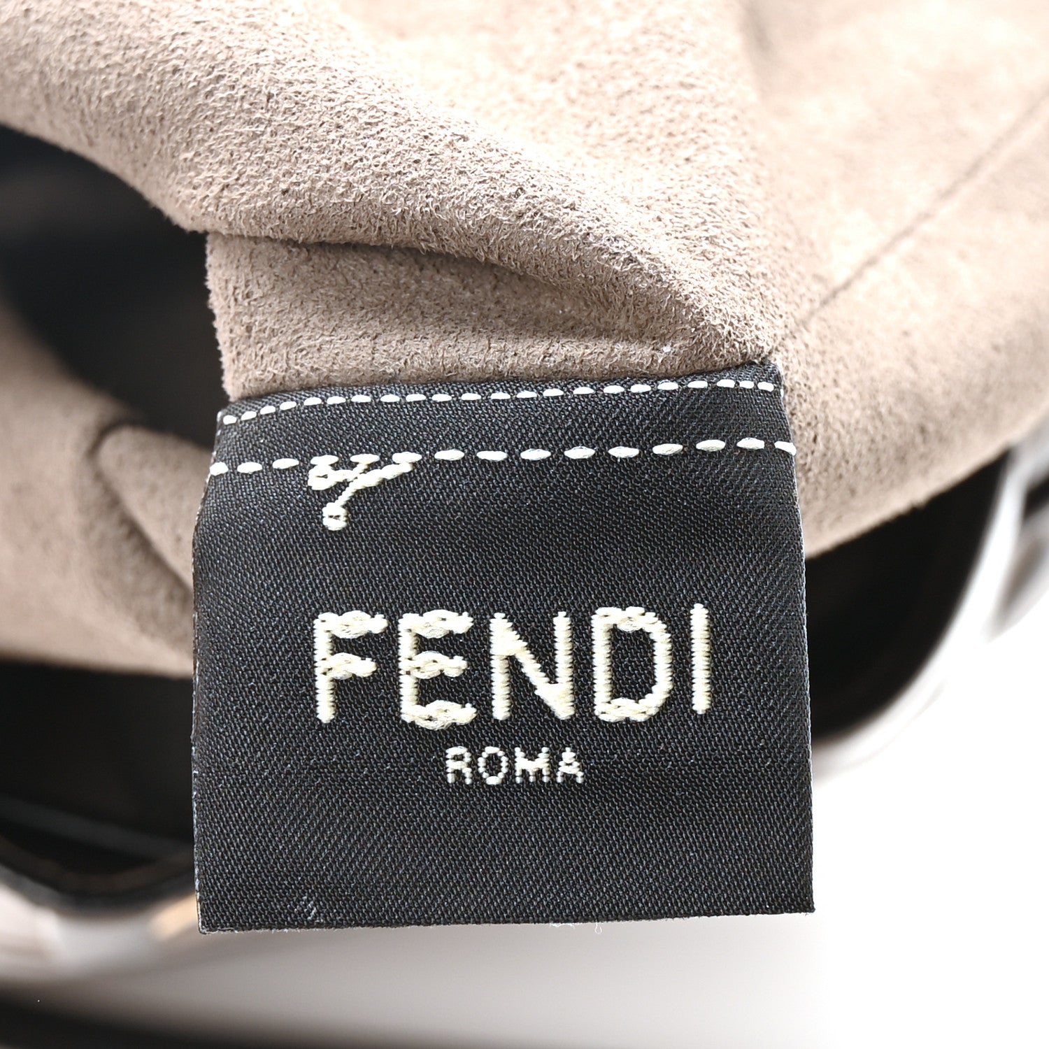 Fendi Vitello Liberty F is Fendi Bi-Color FF 1974 Embossed Mini Mon Tresor Bucket Bag Maya Black 6 of 10