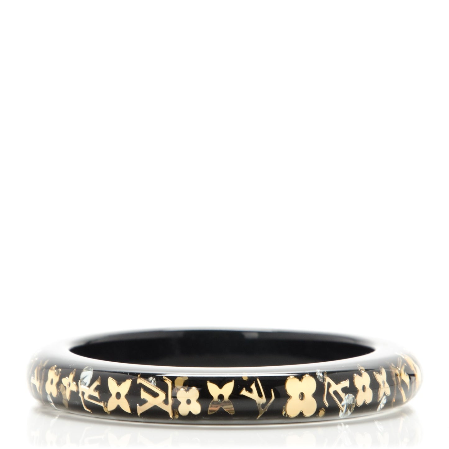 Resin Swarovski Small Inclusion Bracelet PM Black