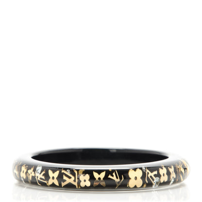 Louis Vuitton Resin Swarovski Small Inclusion Bracelet PM Black 1 of 2