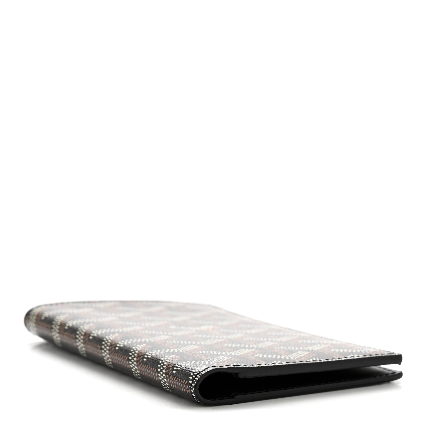 Goyard Goyardine Grenelle Passport Wallet Black Gold 4 of 8