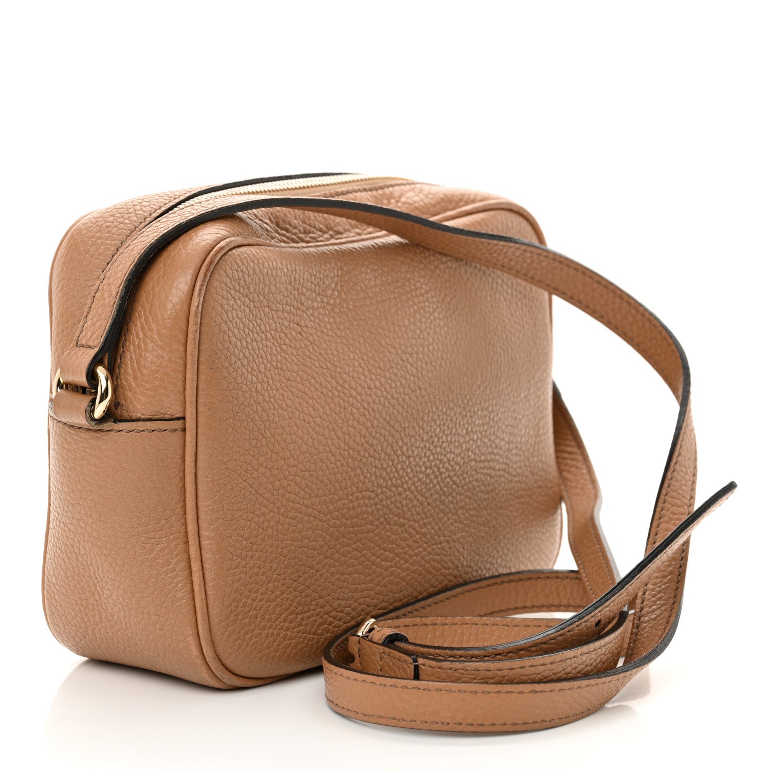 Gucci Pebbled Calfskin Small Soho Disco Bag Camelia 3 of 20