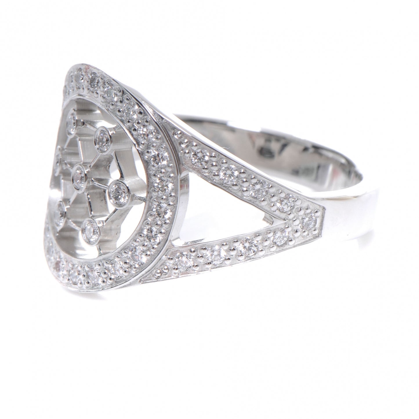Platinum Diamond Voile Ring 4.5