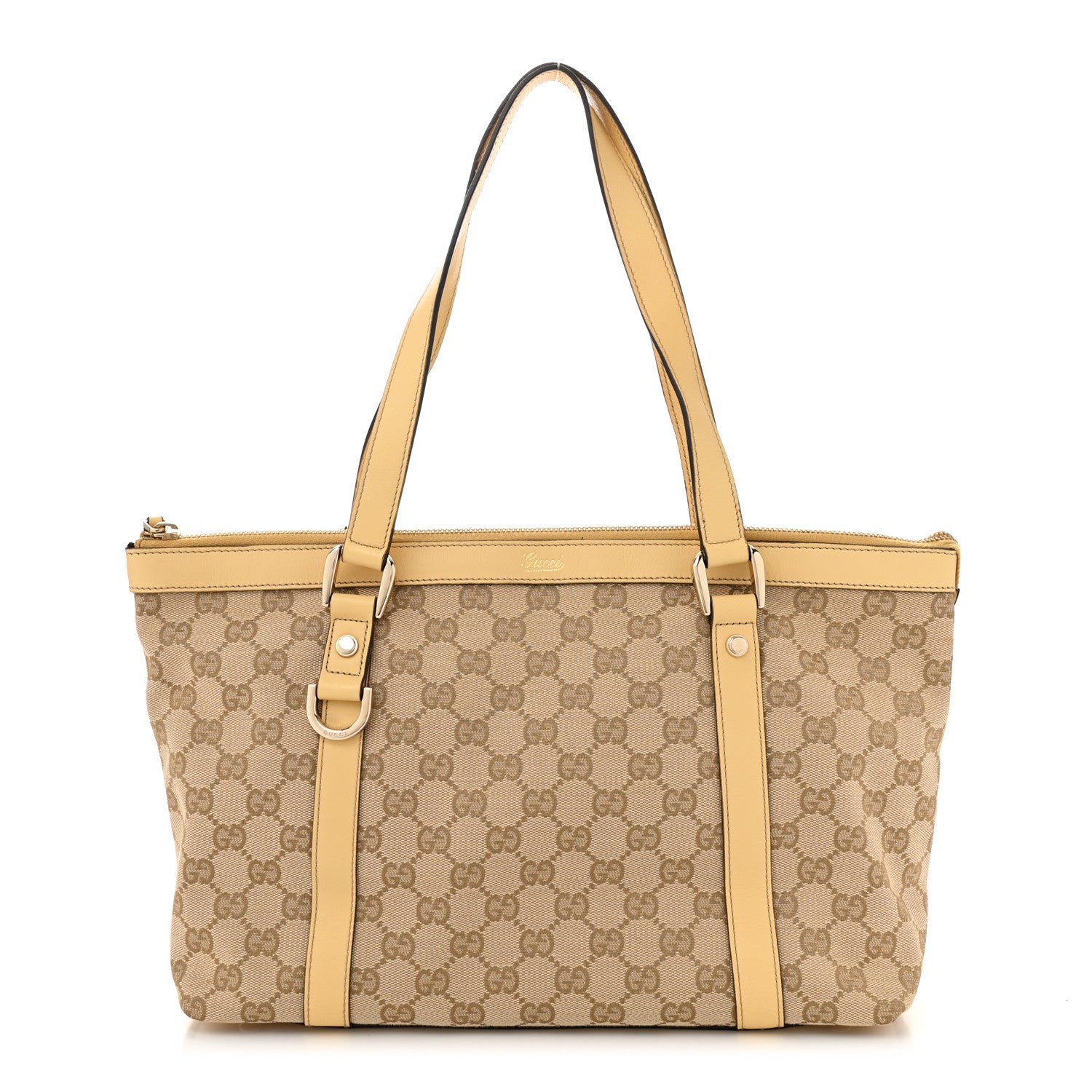 Gucci Monogram Medium Abbey Tote Yellow 1 of 10