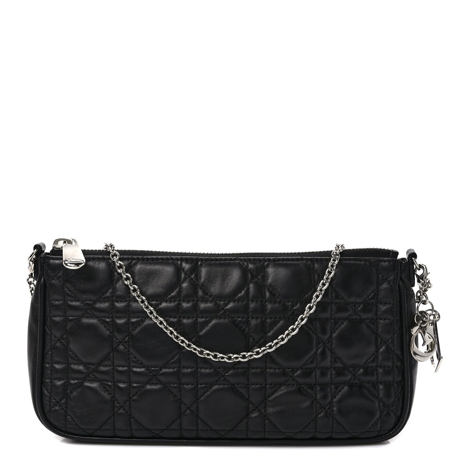 Christian Dior Lambskin Cannage Lady Dior Pochette Black 1 of 5