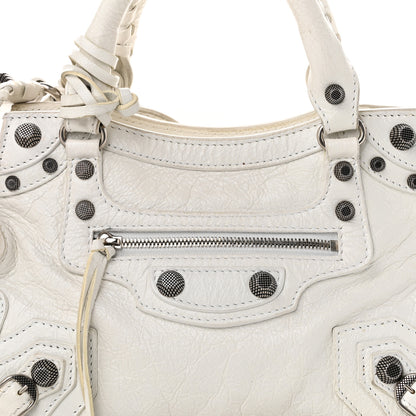 Balenciaga Agneau Arena Neo Cagole Handbag XS Optic White Optic White 9 of 12