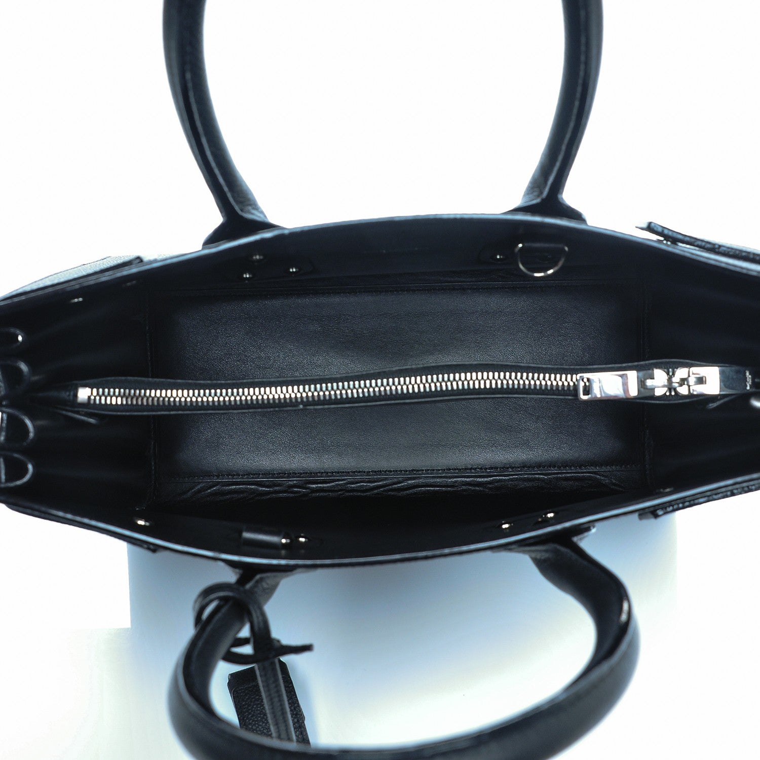 Saint Laurent Grained Calfskin Small Sac De Jour Black 5 of 7