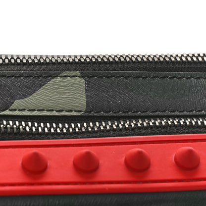 Christian Louboutin Calfskin Loubi Camouflage Gomme Spikes Loubitown Crossbody Multicolor 10 of 15