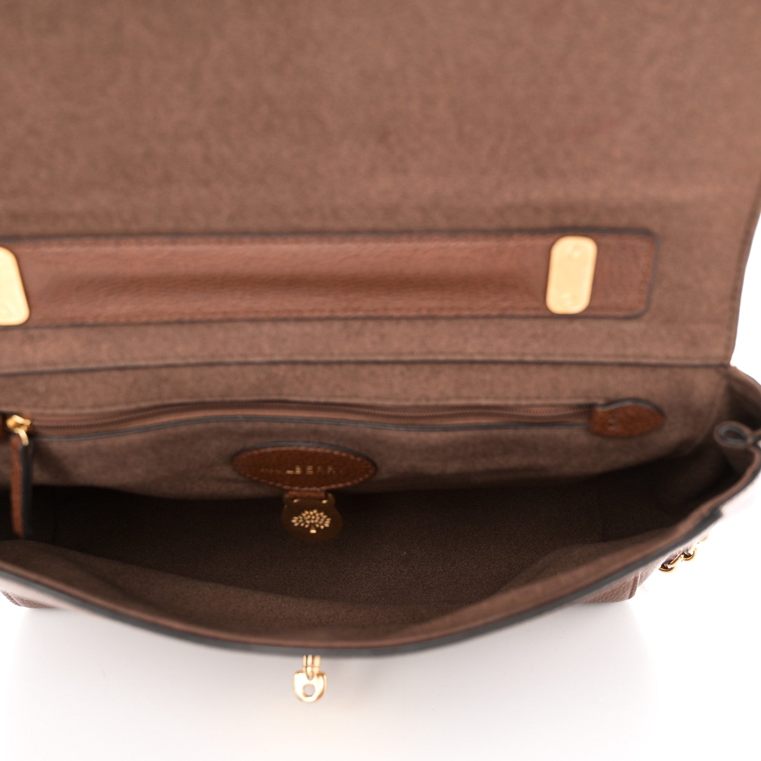 Mulberry Small Classic Grain Calfskin Medium Lily Flap Oak 5 of 10