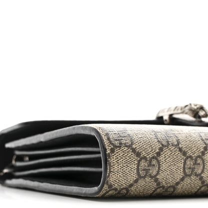 Gucci GG Supreme Monogram Mini Dionysus Chain Wallet Beige Black 7 of 9