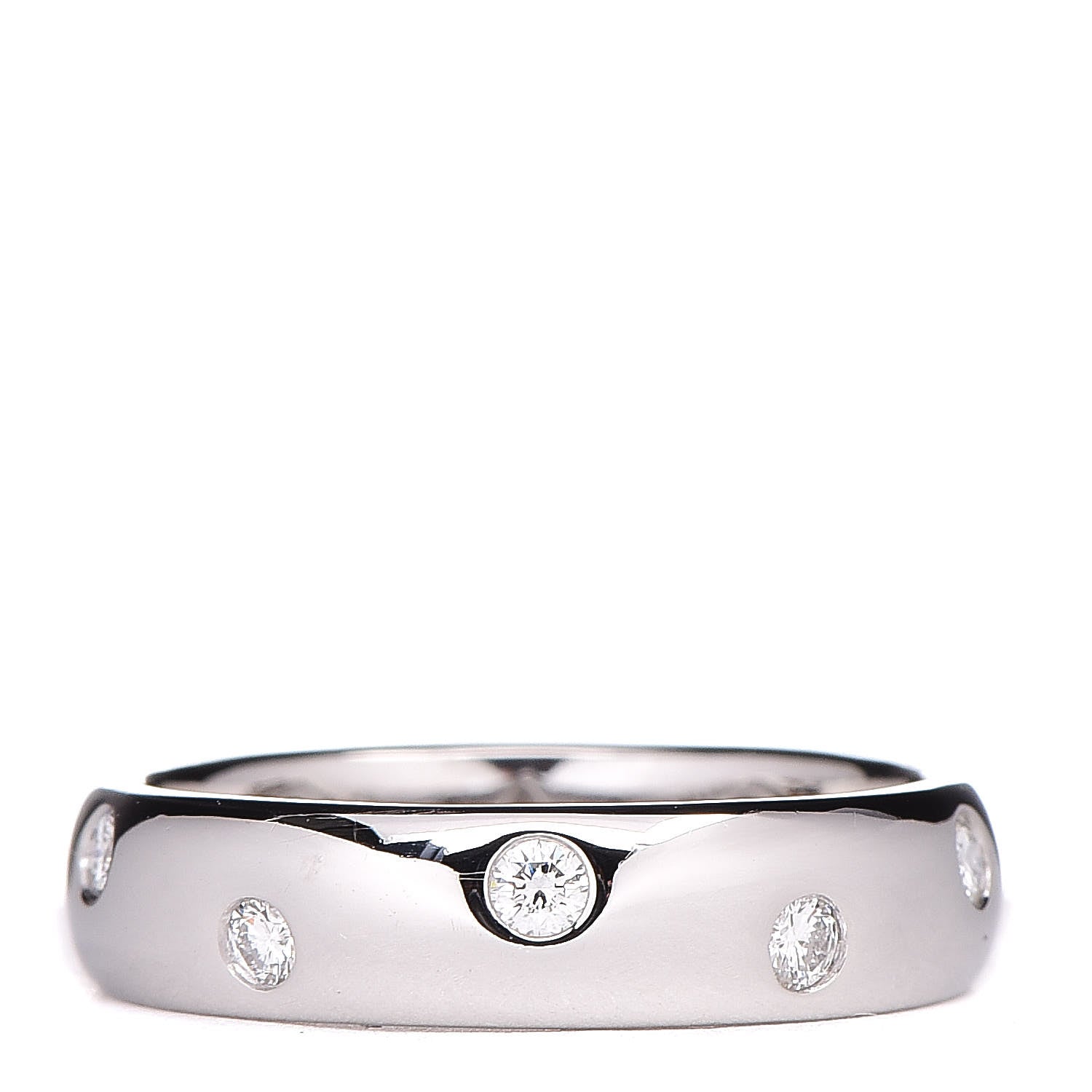 Tiffany Platinum Diamond Etoile Band Ring 48 4.5 1 of 4