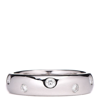 Tiffany Platinum Diamond Etoile Band Ring 48 4.5 1 of 4