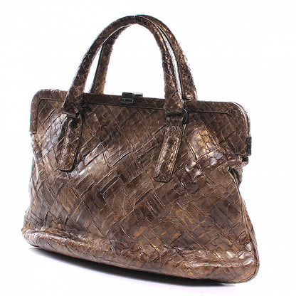 Bottega Veneta Woven Python Frame 8 of 10