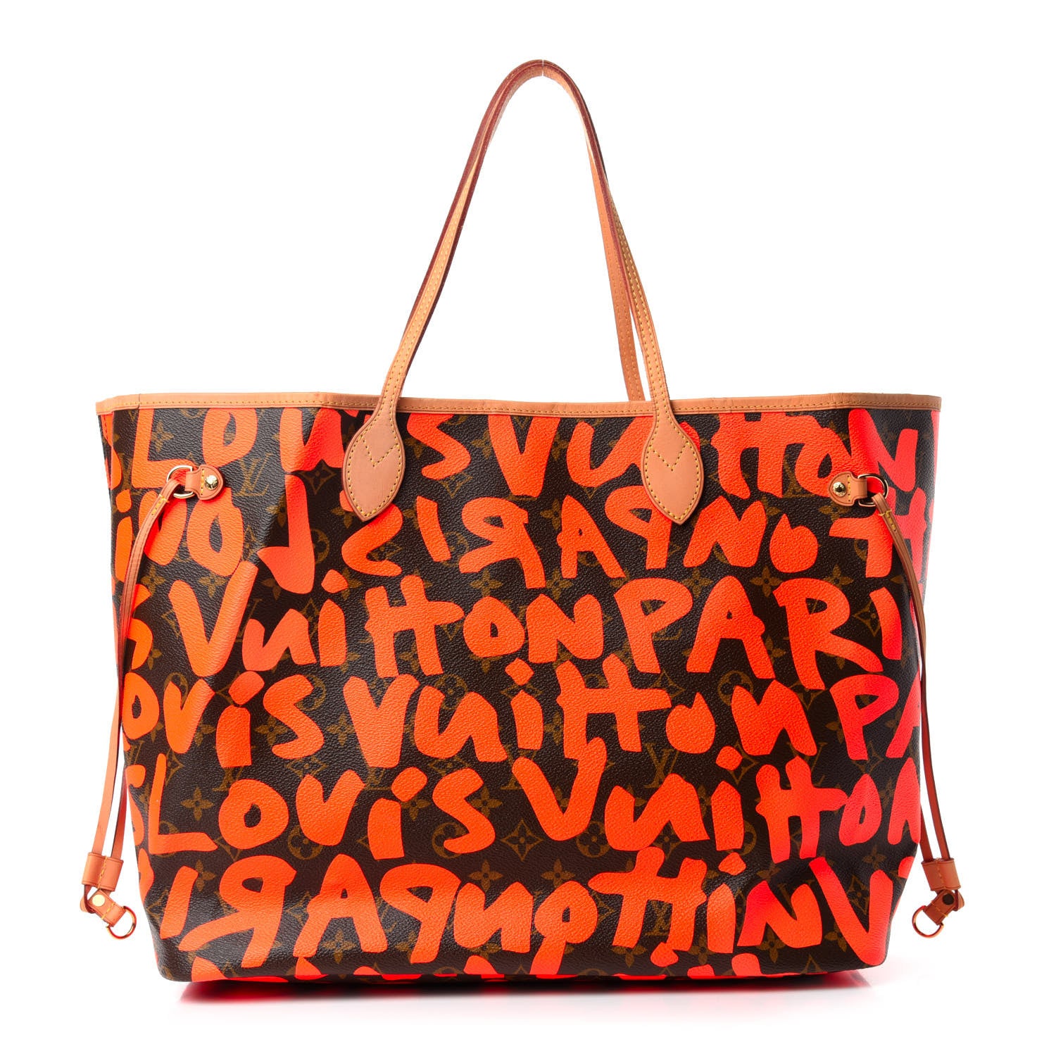 Louis Vuitton Monogram Graffiti Neverfull GM Orange 1 of 10