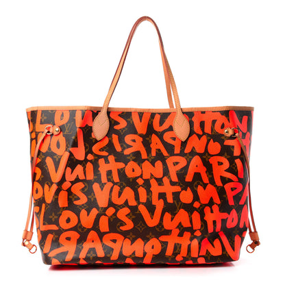 Louis Vuitton Monogram Graffiti Neverfull GM Orange 1 of 10