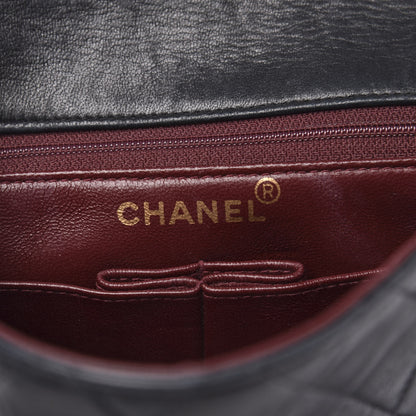 Chanel Lambskin Quilted Mini Square Flap Bag Black 6 of 17