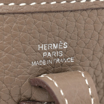 Hermes Taurillon Clemence Amazone Evelyne TPM Etoupe Bleu Indigo 6 of 10