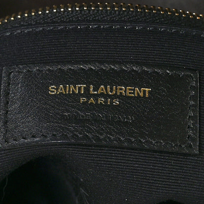 Saint Laurent Raffia Calfskin Monogram Medium Niki Chain Satchel Natural 6 of 9