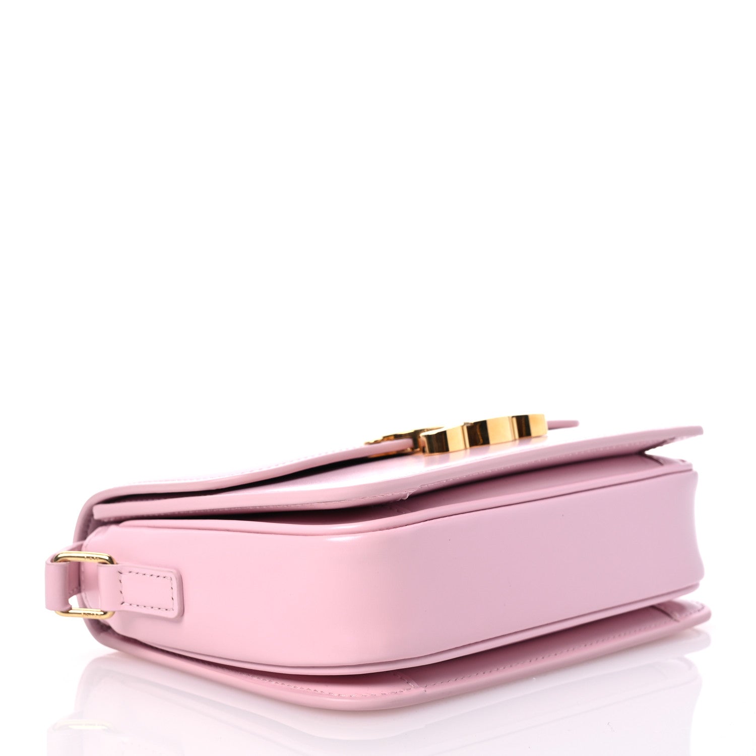 Celine Shiny Calfskin Teen Triomphe Pastel Pink 4 of 10