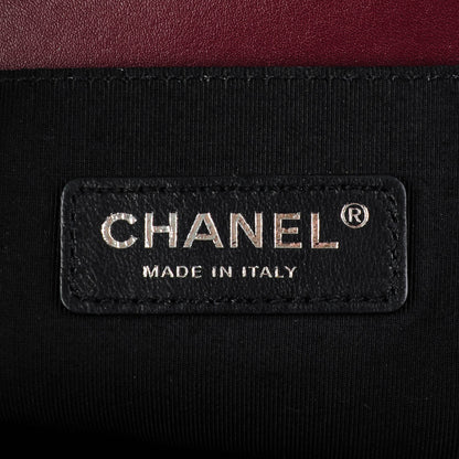 Chanel Calfskin Horizontal Quilted Medium Boy Flap Burgundy 6 of 7
