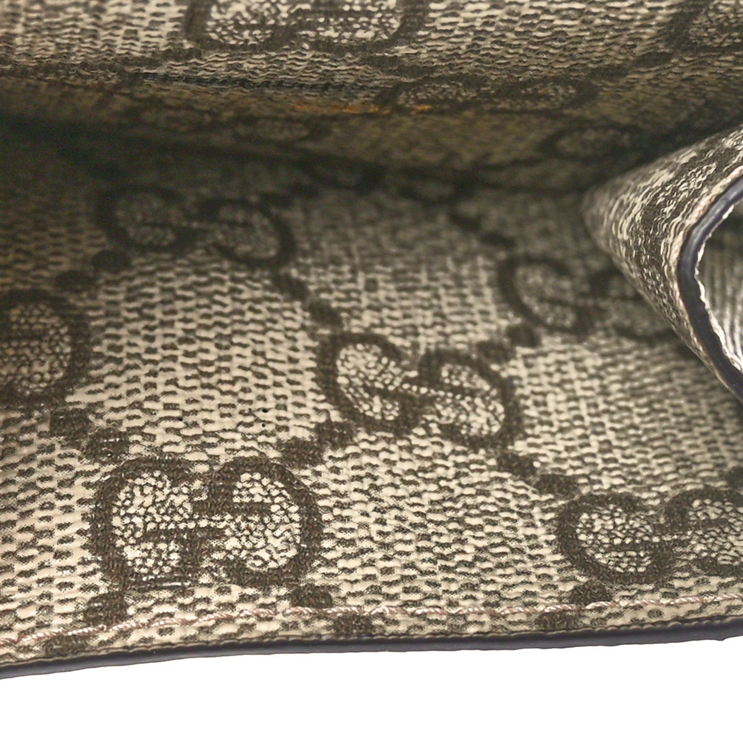 X BALENCIAGA GG Supreme Monogram Card Case Wallet Beige Ebony
