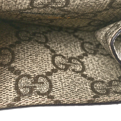 Gucci X BALENCIAGA GG Supreme Monogram Card Case Wallet Beige Ebony 6 of 7