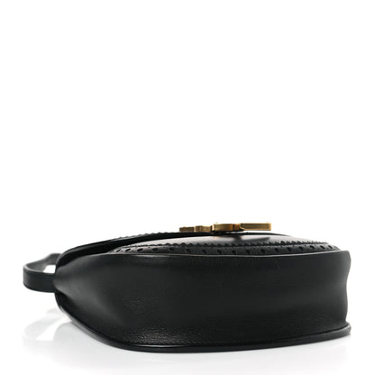 Saint Laurent Smooth Calfskin Perforated Classic Monogram Small Kaia Satchel Black 4 of 8