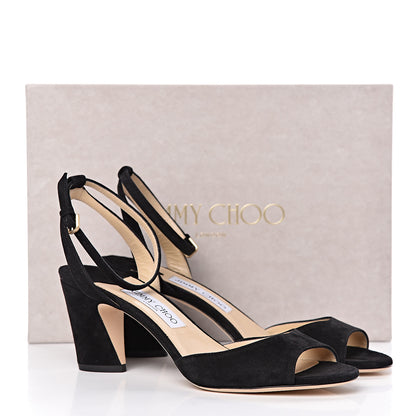 Jimmy Choo Suede Miranda 65 Sandals 40 Black 11 of 11