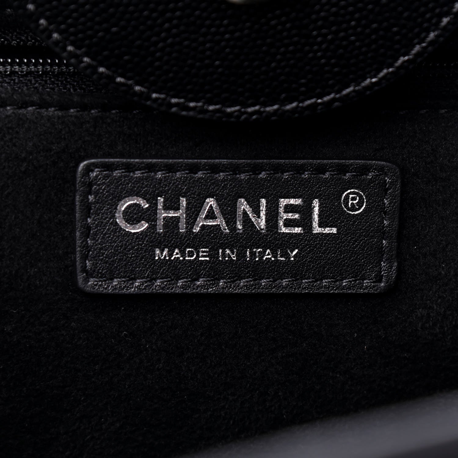 Chanel Caviar Medium Studded Deauville Tote Black 6 of 9