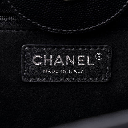 Chanel Caviar Medium Studded Deauville Tote Black 6 of 9