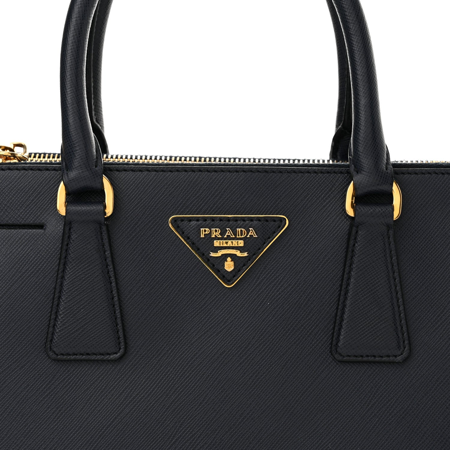 Prada Saffiano Mini Galleria Double Zip Tote Baltico 6 of 8