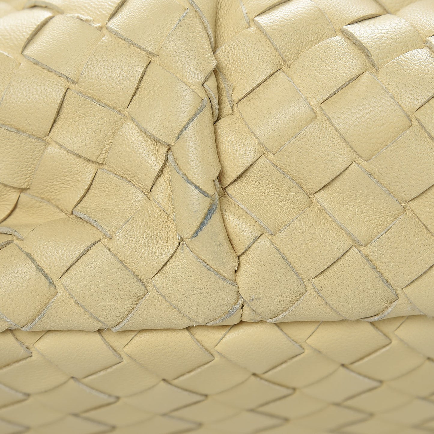 Nappa Intrecciato Pleated Tote Paille