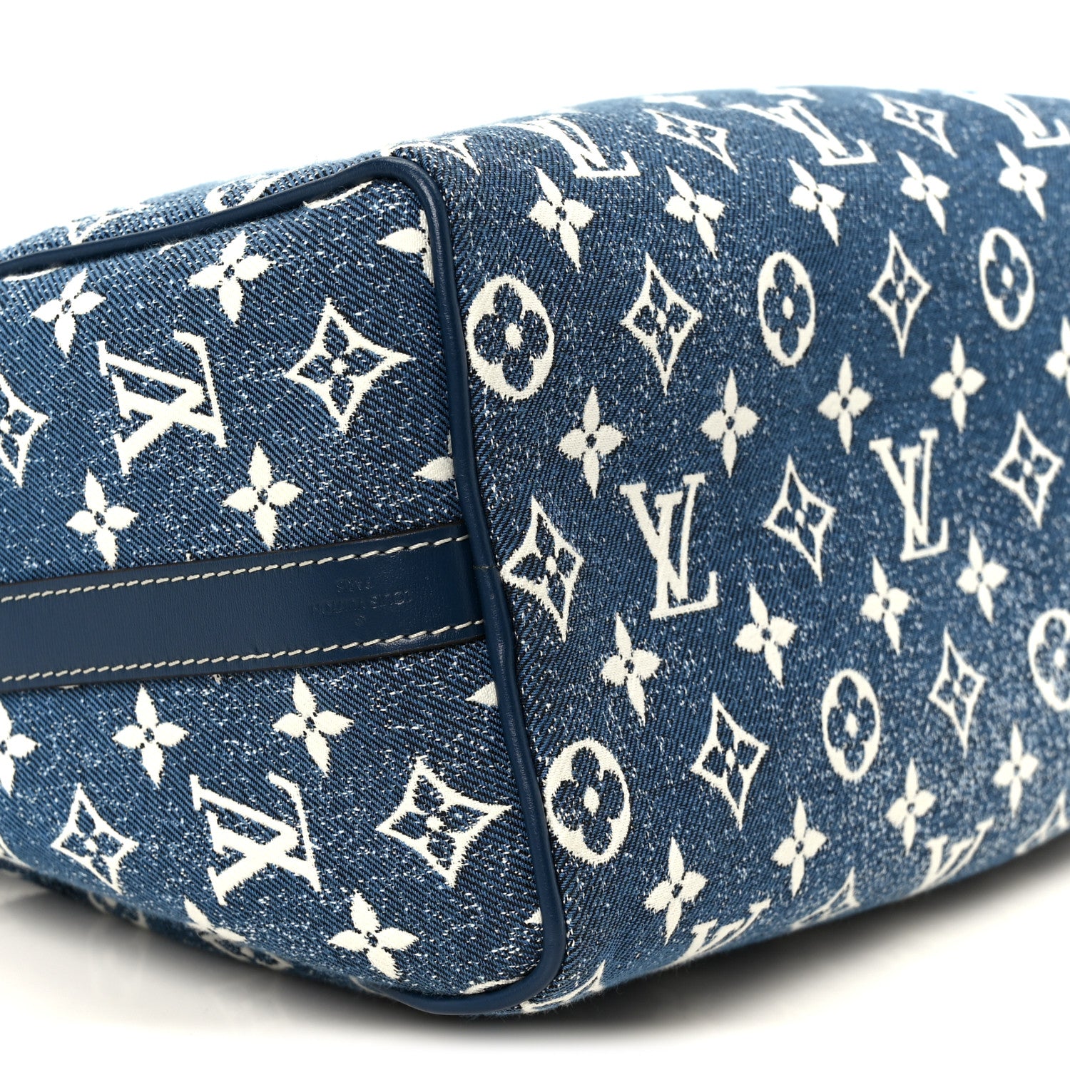 Louis Vuitton Monogram Jacquard Denim Speedy Bandouliere 25 Bleu