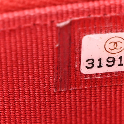 Chanel Lambskin Quilted Top Handle Mini Vanity Case With Chain Red 7 of 13